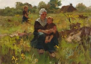 A Summerday In The Fields by Jacob Abraham (Jacques) Zon