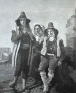 Three Peasants by Antonio Zona