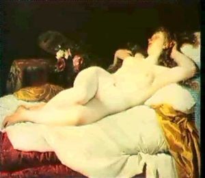 A Reclining Nude by Antonio Zona