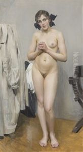 In The Artist"s Studio by Anders Zorn