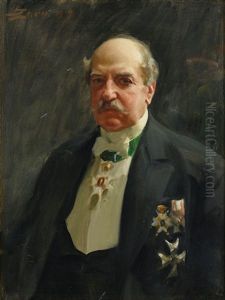 Portratt Forestallande Direktor Carl August Kjellberg by Anders Zorn