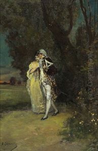 Abendlicher Spaziergang by Adolf Zrdazila