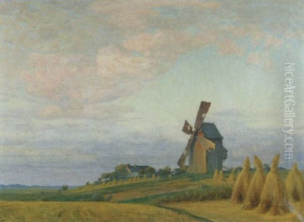Sommerlandschaft Mit Windmuhle - view 1