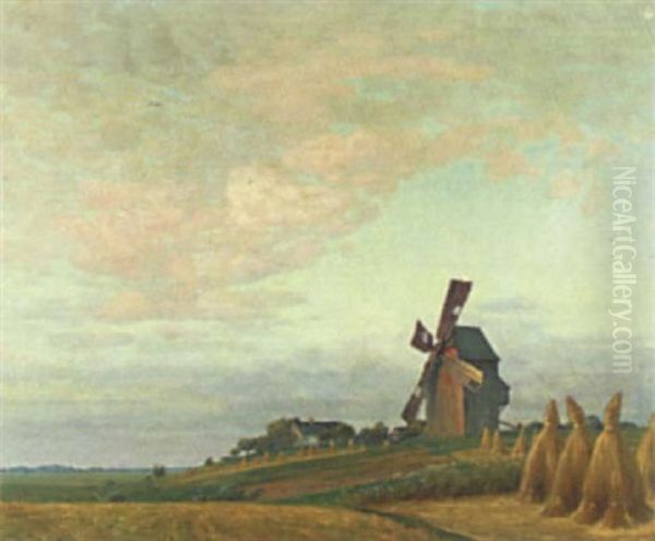 Sommerlandschaft Mit Windmuhle - view 1