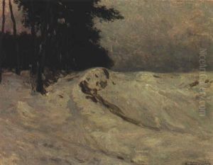 Winterlandschaft by Adolf Zrdazila
