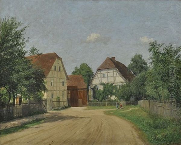 Dorfstrase In Moschwig Bei Schmiedeberg (landkreis Wittenberg) - view 1