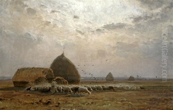 Plaine De Chailly, Le Retour Du Troupeau - view 1