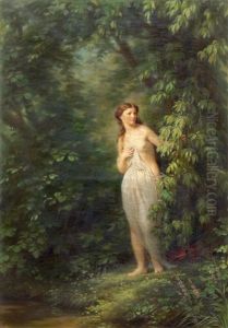 Nymphe Im Wald by Fritz Zuber-Buehler