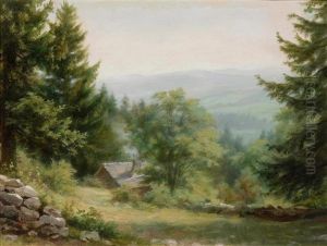 Mountain Landscape With Hut