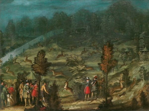 Eine Hofjagd, Wahrscheinlich Des Kurfursten Friedrich Iv. Von Der Pfalz - view 1