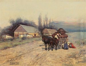 Returning Home From The Fields by Lorand (Roland) Zubriczky