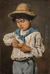 Dreiviertelbildnis Eines Jungen Knaben by Lorand (Roland) Zubriczky