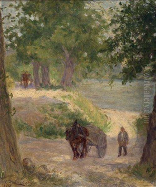 Carriage In Forest - view 1