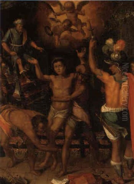 The Martyrdom Of St. Lawrence by Federico Zuccaro