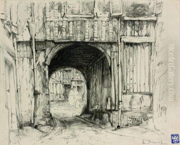 Rue Du Chemin De Halage A Rouen - view 1