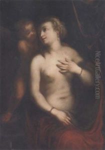 Venus And Cupid by Jacopo Zucchi