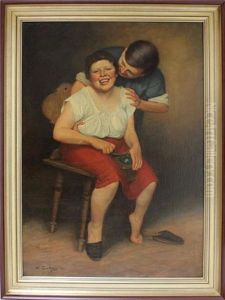 Neckisches Liebespaar by Walter Zuchors