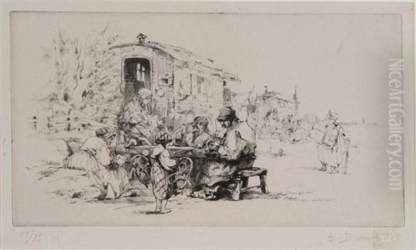 Work Outside The Romany Caravan - view 1