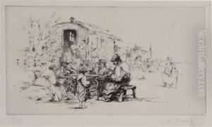 Work Outside The Romany Caravan