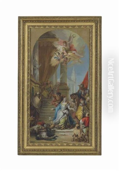 The Martyrdom Of Saint Agnes - A Modello - view 1