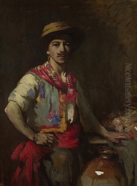 A Young Man, Possibly Self-portrait, In Fancy Dress - view 1