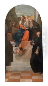 Die Heilige Familie Mit Den Heiligen Franziskus, Antonius Von Padua Und Gaetano Von Thiene