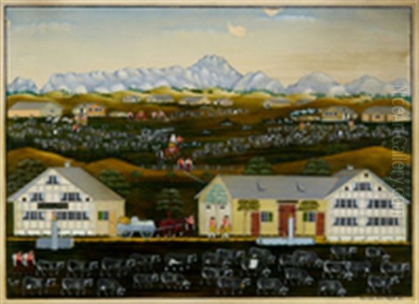 Grosse Appenzellerlandschaft Mit Santis - view 1