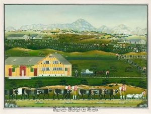 Appenzeller Alpfahrt Und Der Santis (appenzeller Cattle Lift And The Santis)