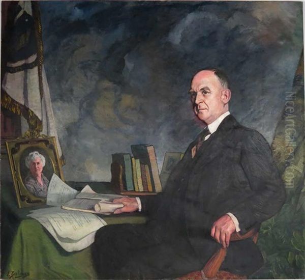 Portrait Of Alvan Tufts Fuller (1878-1958), 50th Governor Of Massachusetts - view 1