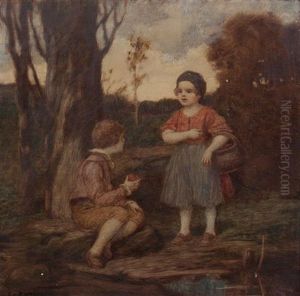 The Two Children by Ludwig Von Zumbusch