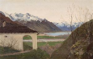 Madonna Del Sasso Mit Sicht Auf Locarno by Ernst Theodor Zuppinger