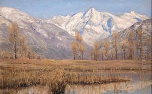 Gebirgslandschaft by Ernst Theodor Zuppinger