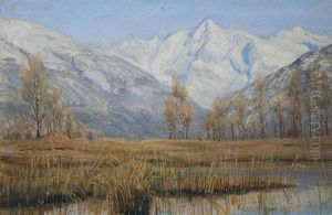 Gebirgslandschaft by Ernst Theodor Zuppinger