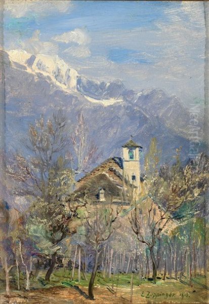 Chiesa Monte Trinita Locarno An Einem Prachtvollen Fruhlingstag - view 1