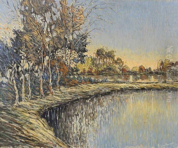 Bord D'etang Au Soleil Couchant - view 1