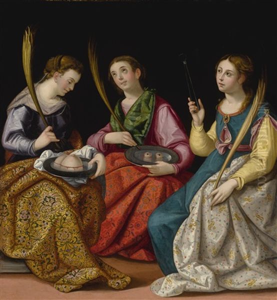 Saints Agatha, Lucy And Apollonia - view 1