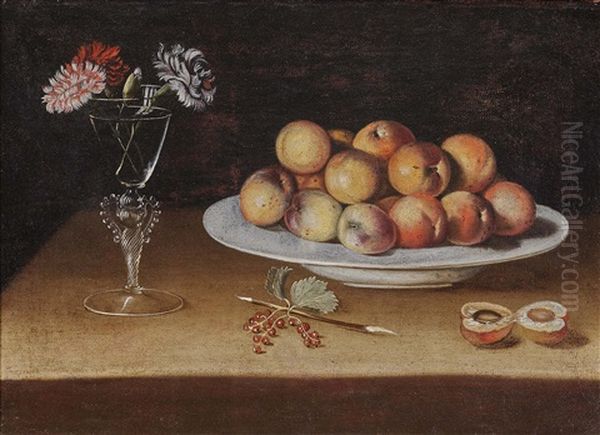 Still Life With Peaches And Carnations - view 1
