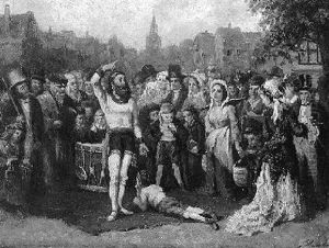 Townsfolk Gathered Around A Street Artist by Frederik Willem Zurcher