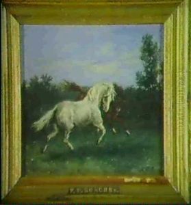 Zwei Pferde In Einer Landschaft by Frederik Willem Zurcher