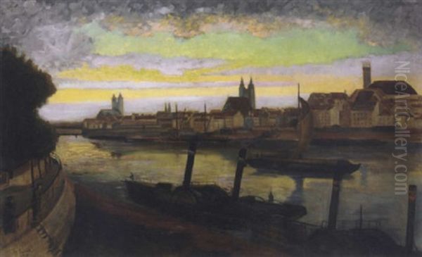 Magdeburg At Sunset - view 1
