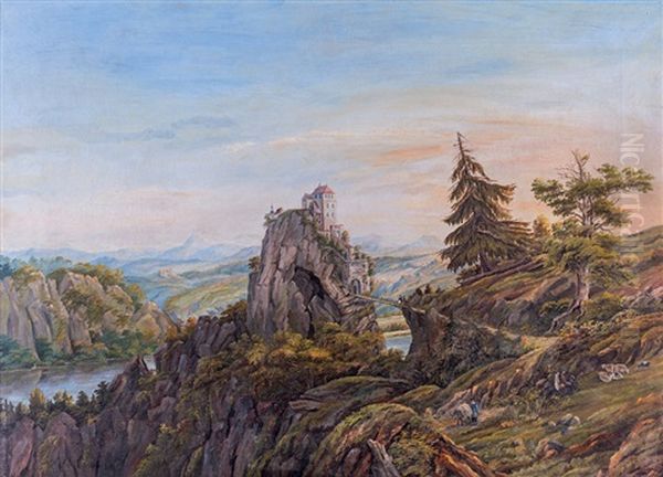 Krajina S Hradem A Mostem - view 1