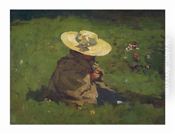 Marietje In Het Gras: The Daughter Of The Artist With A Straw Head - view 1