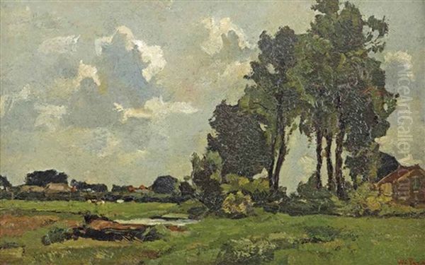 The Old Trees Beside The Farm House - view 1