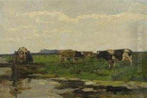 Kuhe In Einer Landschaft by Willem de Zwart