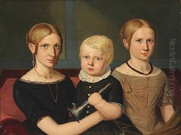 A Portrait Of Three Siblings - view 1