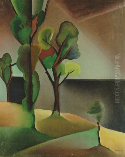 Landskap Med Trad - view 1