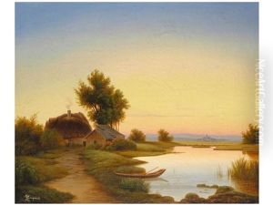 Abendstimmung Am Gewasser