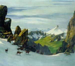 Besonnte Hochgebirgslandschaft: Podamello-gruppe Auf Der Care Alte by Hubert Von Zwickle