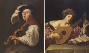 Le Joueur De Violon by Gerard Pietersz van Zyl