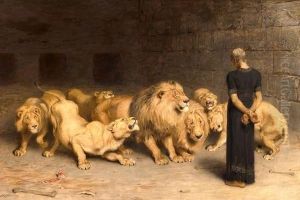 Daniel in the Lions Den by Briton Riviere